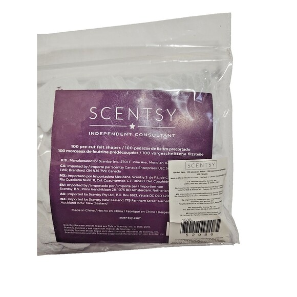 Scentsy Consultant 1 Package of 100 Pre-Cut Felt Wax Supplies Sample Making - Picture 1 of 3